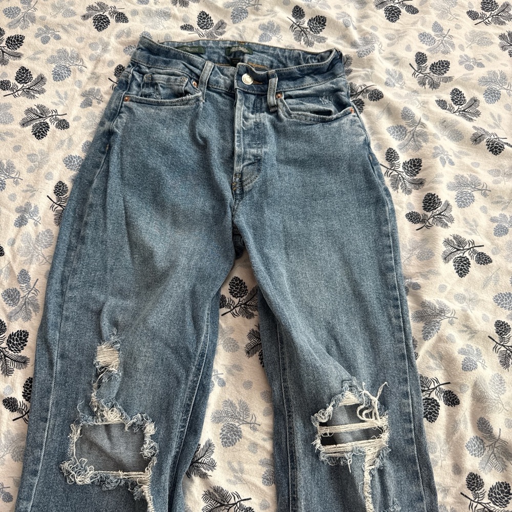 Wild Fable High Rise Distressed Blue Jeans